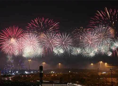 昔阳县焰火晚会